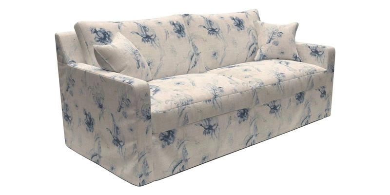 Stopham Sofa Bed in Romo Linara Shingle, seat in Designer's Guild Florian Corn Stopham Sofa Bed in Romo Linara Shingle, seat in Designer's Guild Florian Corn