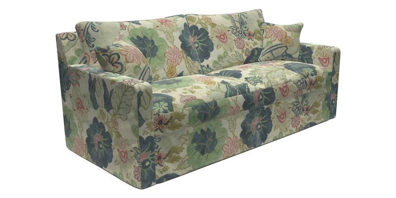 Stopham Sofa Bed in Romo Linara Shingle, seat in Designer's Guild Florian Corn Stopham Sofa Bed in Romo Linara Shingle, seat in Designer's Guild Florian Corn