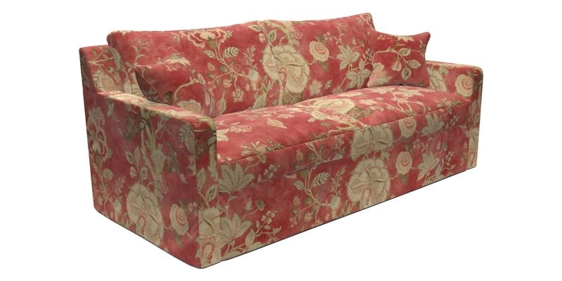 Stopham Sofa Bed in Romo Linara Shingle, seat in Designer's Guild Florian Corn