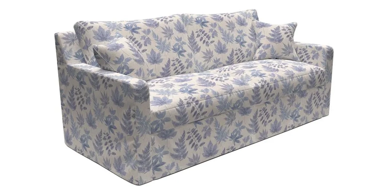 Stopham Sofa Bed in Romo Linara Shingle, seat in Designer's Guild Florian Corn