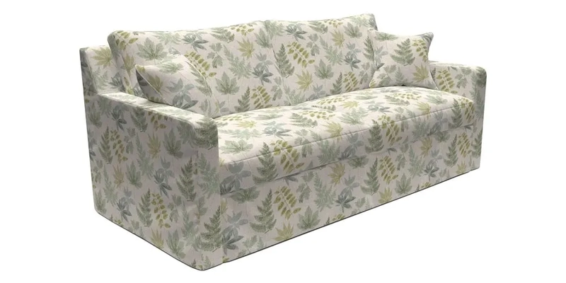 Stopham Sofa Bed in Romo Linara Shingle, seat in Designer's Guild Florian Corn