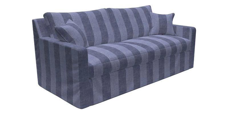 Stopham Sofa Bed in Romo Linara Shingle, seat in Designer's Guild Florian Corn