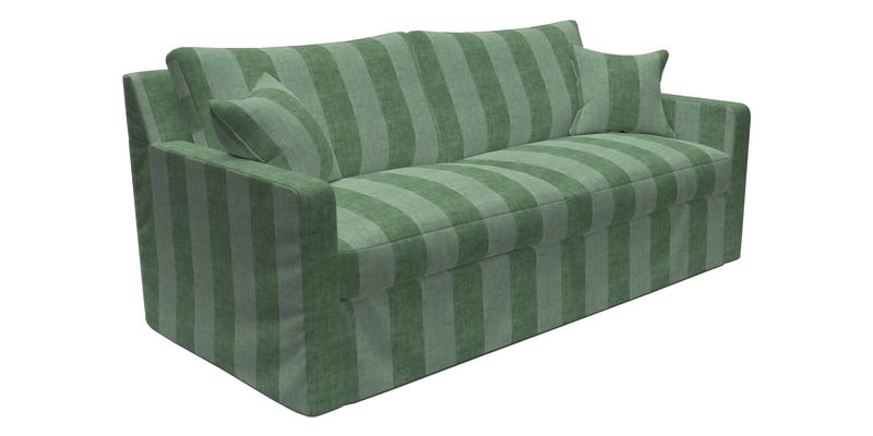 Stopham Sofa Bed in Romo Linara Shingle, seat in Designer's Guild Florian Corn
