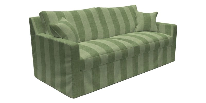 Stopham Sofa Bed in Romo Linara Shingle, seat in Designer's Guild Florian Corn