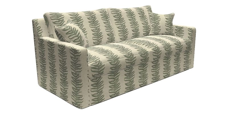 Stopham Sofa Bed in Romo Linara Shingle, seat in Designer's Guild Florian Corn