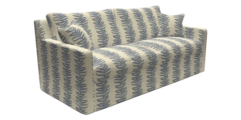Stopham Sofa Bed in Romo Linara Shingle, seat in Designer's Guild Florian Corn