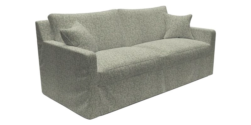 Stopham Sofa Bed in Romo Linara Shingle, seat in Designer's Guild Florian Corn