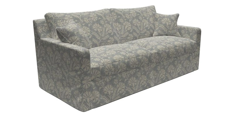 Stopham Sofa Bed in Romo Linara Shingle, seat in Designer's Guild Florian Corn