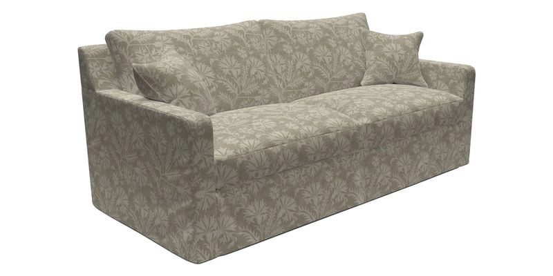 Stopham Sofa Bed in Romo Linara Shingle, seat in Designer's Guild Florian Corn