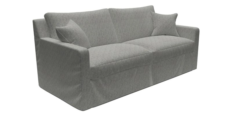 Stopham Sofa Bed in Romo Linara Shingle, seat in Designer's Guild Florian Corn