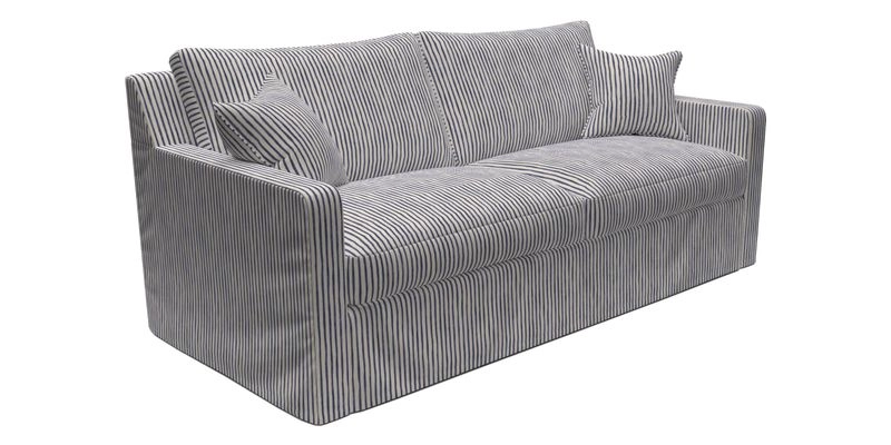 Stopham Sofa Bed in Romo Linara Shingle, seat in Designer's Guild Florian Corn
