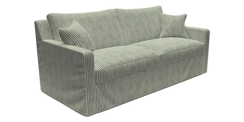 Stopham Sofa Bed in Romo Linara Shingle, seat in Designer's Guild Florian Corn