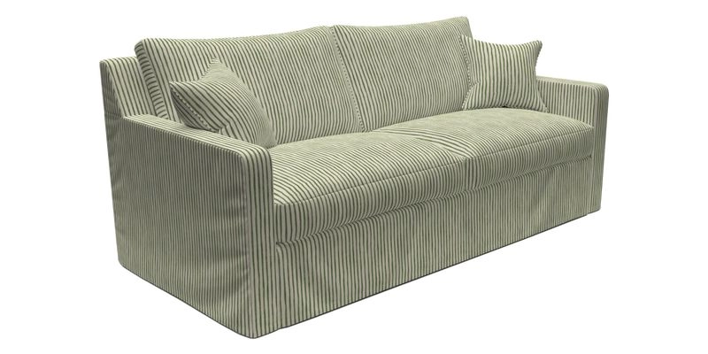 Stopham Sofa Bed in Romo Linara Shingle, seat in Designer's Guild Florian Corn