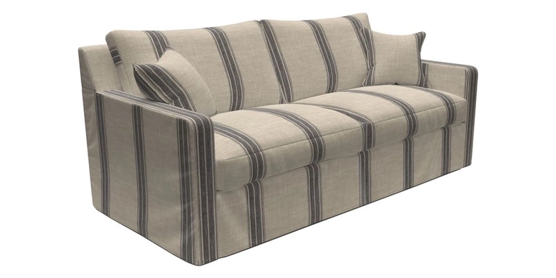 Stopham Sofa Bed in Romo Linara Shingle, seat in Designer's Guild Florian Corn