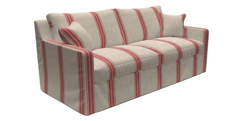 Stopham Sofa Bed in Romo Linara Shingle, seat in Designer's Guild Florian Corn