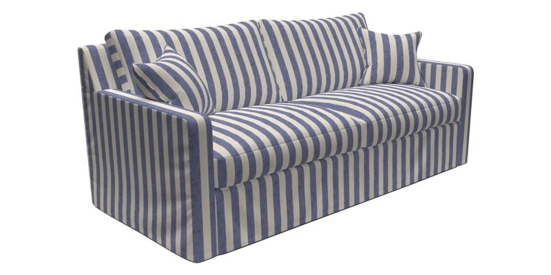 Stopham Sofa Bed in Romo Linara Shingle, seat in Designer's Guild Florian Corn