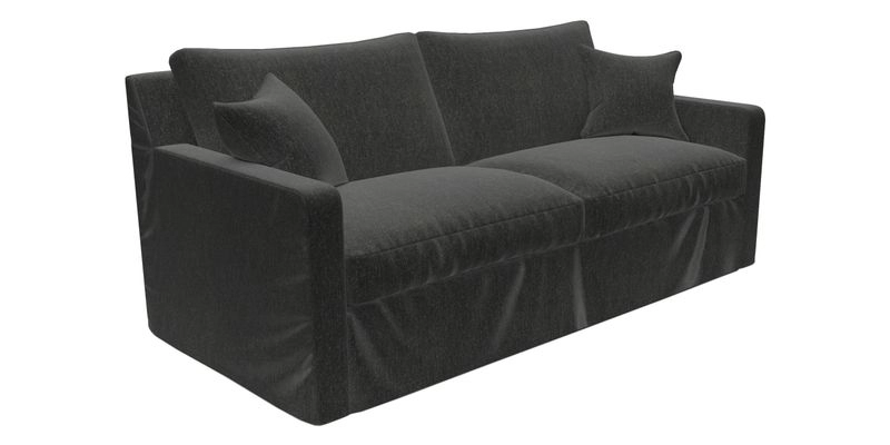 Stopham Sofa Bed in Romo Linara Shingle, seat in Designer's Guild Florian Corn