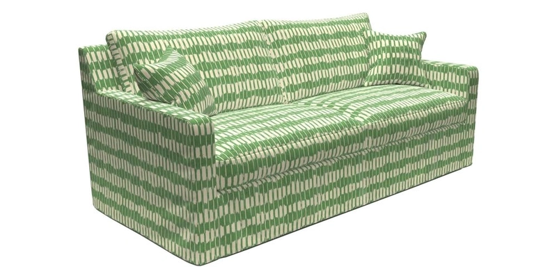 Stopham Sofa Bed in Romo Linara Shingle, seat in Designer's Guild Florian Corn