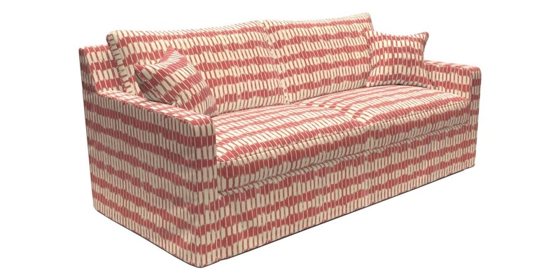 Stopham Sofa Bed in Romo Linara Shingle, seat in Designer's Guild Florian Corn