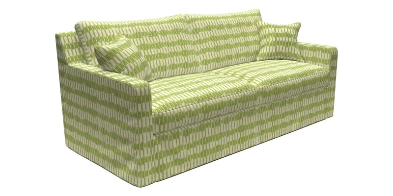 Stopham Sofa Bed in Romo Linara Shingle, seat in Designer's Guild Florian Corn