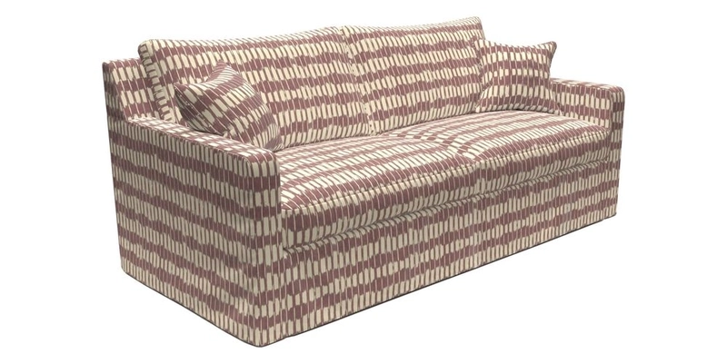 Stopham Sofa Bed in Romo Linara Shingle, seat in Designer's Guild Florian Corn