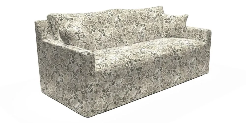 Stopham Sofa Bed in Romo Linara Shingle, seat in Designer's Guild Florian Corn