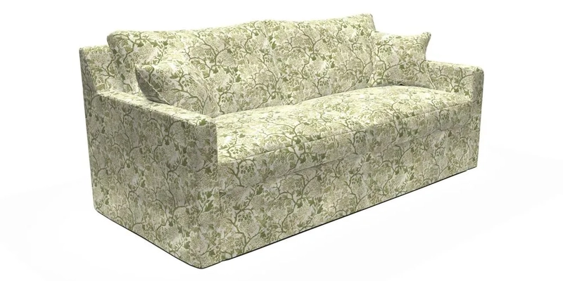 Stopham Sofa Bed in Romo Linara Shingle, seat in Designer's Guild Florian Corn