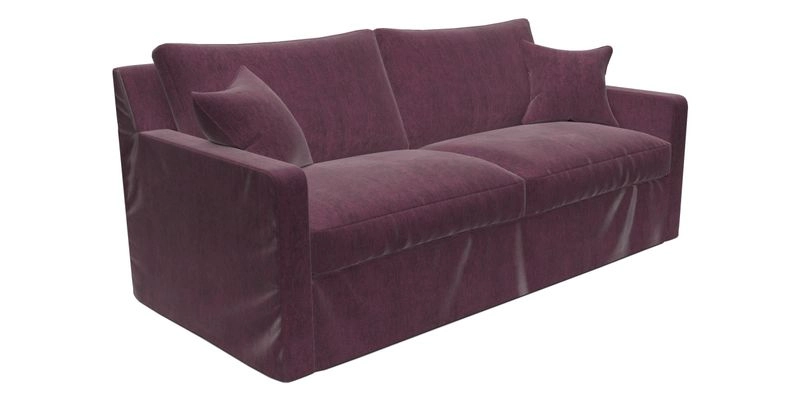 Stopham Sofa Bed in Romo Linara Shingle, seat in Designer's Guild Florian Corn