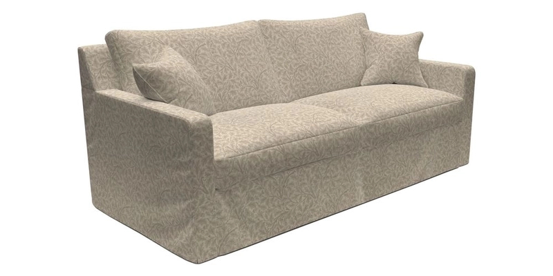 Stopham Sofa Bed in Romo Linara Shingle, seat in Designer's Guild Florian Corn
