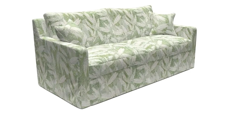 Stopham Sofa Bed in Romo Linara Shingle, seat in Designer's Guild Florian Corn