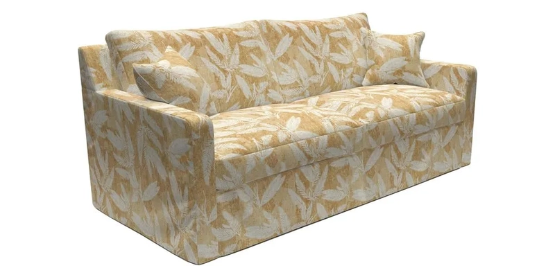 Stopham Sofa Bed in Romo Linara Shingle, seat in Designer's Guild Florian Corn