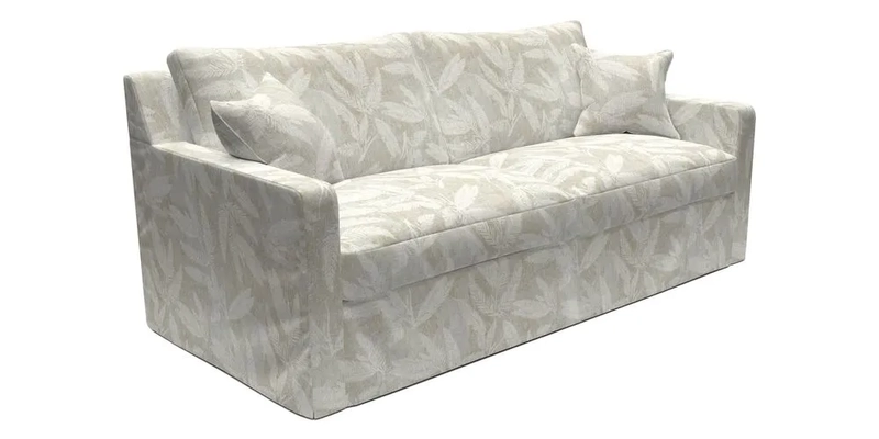 Stopham Sofa Bed in Romo Linara Shingle, seat in Designer's Guild Florian Corn