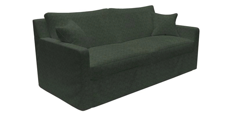 Stopham Sofa Bed in Romo Linara Shingle, seat in Designer's Guild Florian Corn