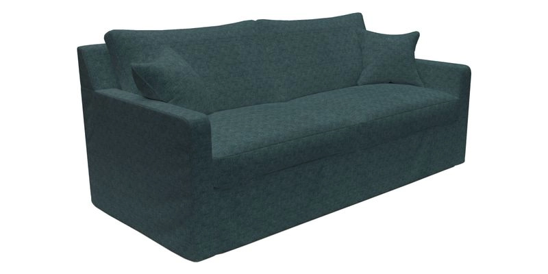 Stopham Sofa Bed in Romo Linara Shingle, seat in Designer's Guild Florian Corn
