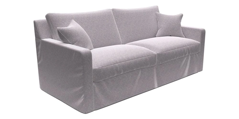 Stopham Sofa Bed in Romo Linara Shingle, seat in Designer's Guild Florian Corn