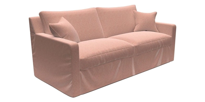 Stopham Sofa Bed in Romo Linara Shingle, seat in Designer's Guild Florian Corn
