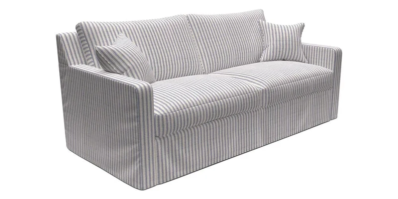Stopham Sofa Bed in Romo Linara Shingle, seat in Designer's Guild Florian Corn