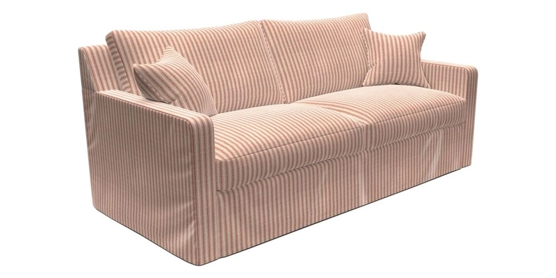 Stopham Sofa Bed in Romo Linara Shingle, seat in Designer's Guild Florian Corn