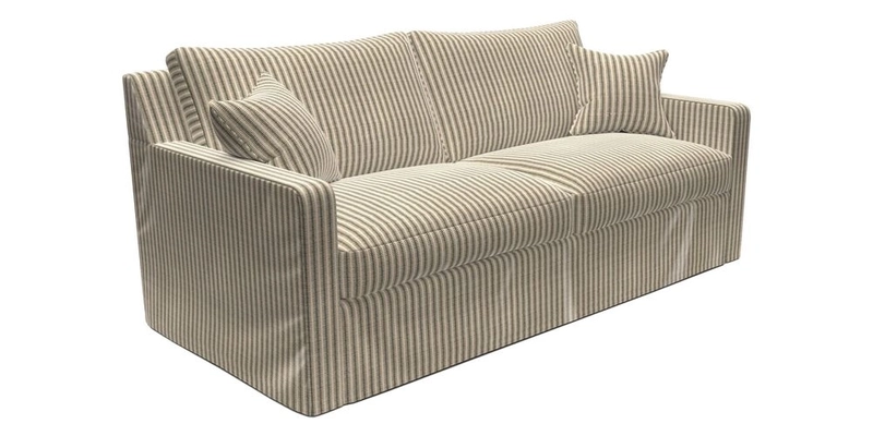 Stopham Sofa Bed in Romo Linara Shingle, seat in Designer's Guild Florian Corn