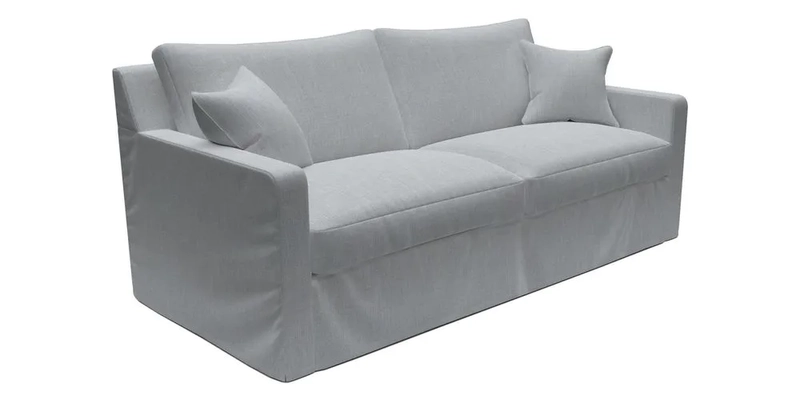 Stopham Sofa Bed in Romo Linara Shingle, seat in Designer's Guild Florian Corn