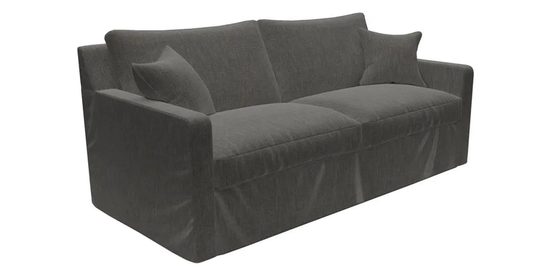 Stopham Sofa Bed in Romo Linara Shingle, seat in Designer's Guild Florian Corn