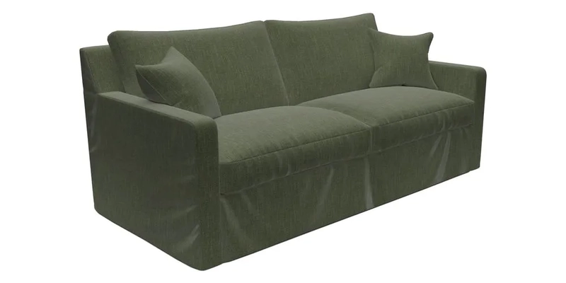 Stopham Sofa Bed in Romo Linara Shingle, seat in Designer's Guild Florian Corn Stopham Sofa Bed in Romo Linara Shingle, seat in Designer's Guild Florian Corn