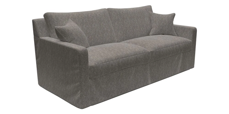 Stopham Sofa Bed in Romo Linara Shingle, seat in Designer's Guild Florian Corn