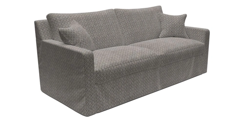 Stopham Sofa Bed in Romo Linara Shingle, seat in Designer's Guild Florian Corn