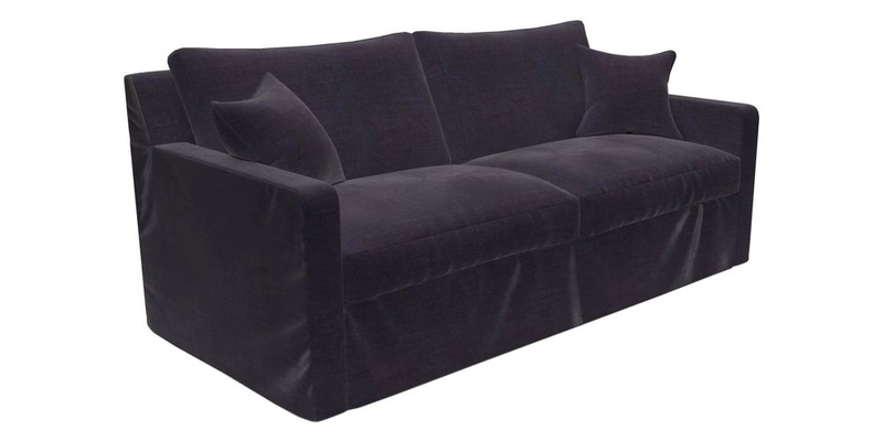 Stopham Sofa Bed in Romo Linara Shingle, seat in Designer's Guild Florian Corn