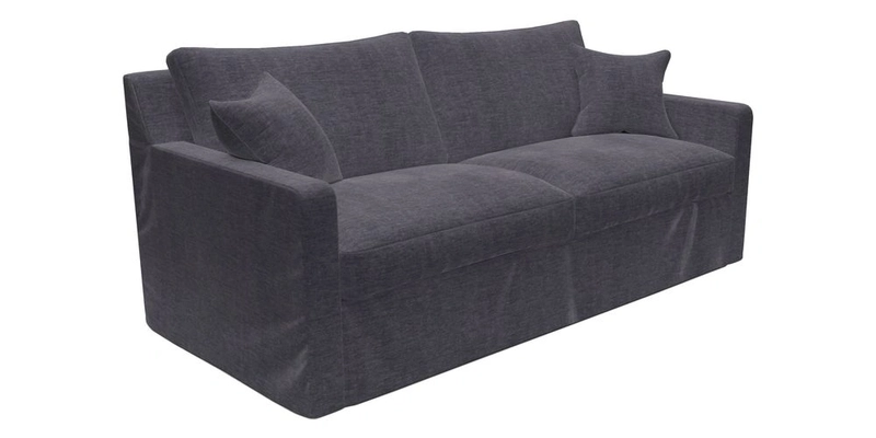 Stopham Sofa Bed in Romo Linara Shingle, seat in Designer's Guild Florian Corn