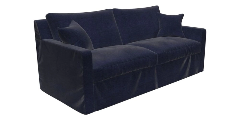 Stopham Sofa Bed in Romo Linara Shingle, seat in Designer's Guild Florian Corn