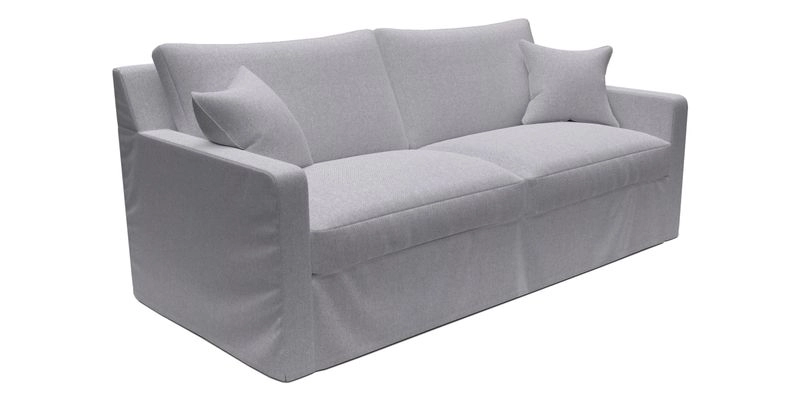 Stopham Sofa Bed in Romo Linara Shingle, seat in Designer's Guild Florian Corn