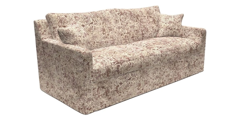 Stopham Sofa Bed in Romo Linara Shingle, seat in Designer's Guild Florian Corn