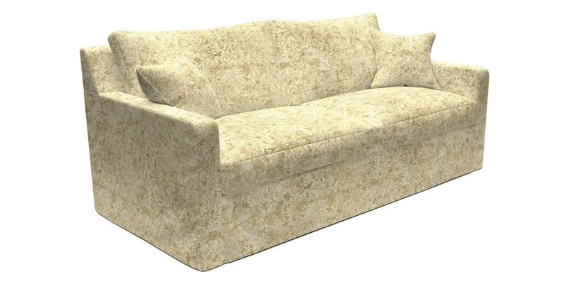 Stopham Sofa Bed in Romo Linara Shingle, seat in Designer's Guild Florian Corn